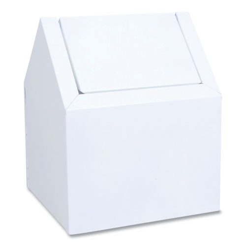 Sanifloor Enamel Sanitary Disposal Unit, Metal, White-(IMP25123300)