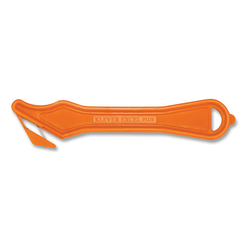 Excel Plus Safety Cutter, 7" Plastic Handle, Orange, 10/Box-(KLVPLS40030G)