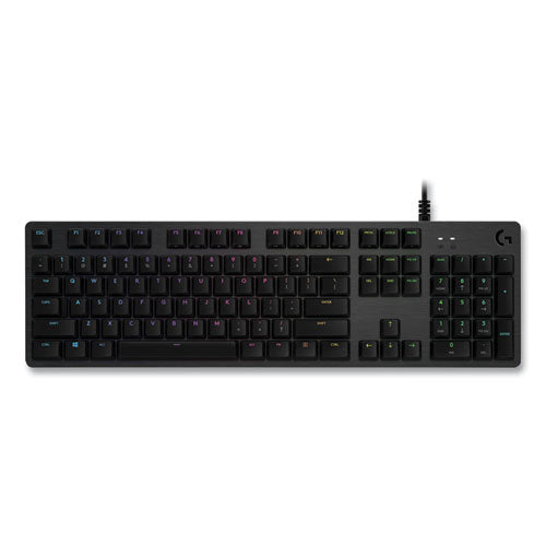 G512 LIGHTSYNC RGB Mechanical Gaming Keyboard, GX Brown Tactile, Carbon-(LOG920009342)