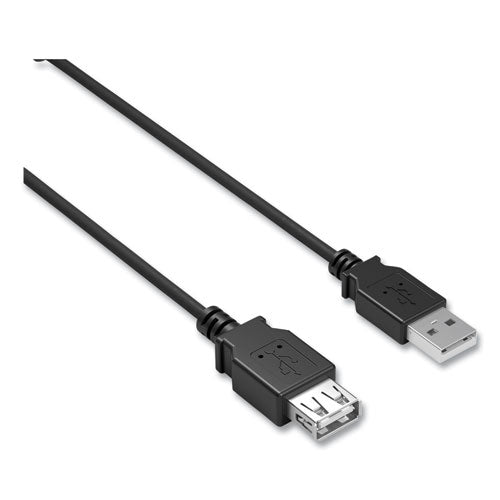 USB 2.0 Extension Cable, 6 ft, Black-(NXT24400022)