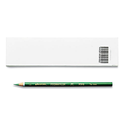 Premier Colored Pencil, 3 mm, 2B (#1), True Green Lead, True Green Barrel, Dozen-(SAN3341DZ)