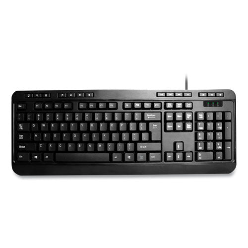 AKB132UB 118-Key MM Desktop USB Keyboard, Black-(ADEAKB132UB)