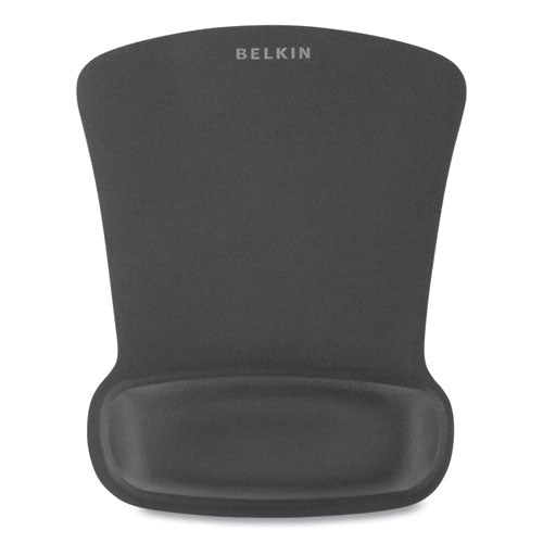 WaveRest Gel Mouse Pad with Wrist Rest, 9.3 x 11.9, Black-(BLKF8E262BLK)