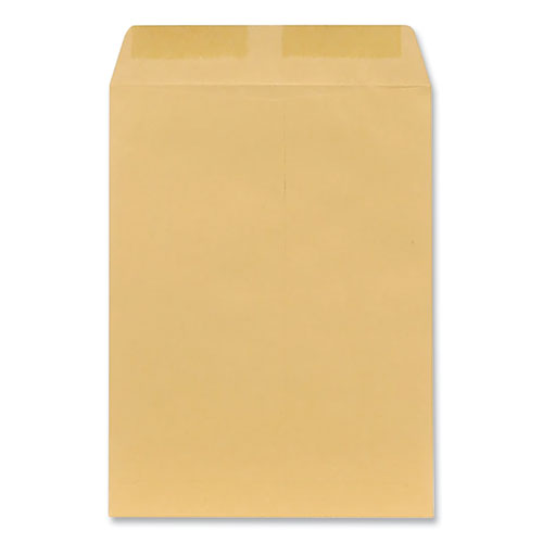 Catalog Envelope, 28 lb Bond Weight Kraft, #10 1/2, Square Flap, Gummed Closure, 9 x 12, Brown Kraft, 100/Box-(UNV44102)