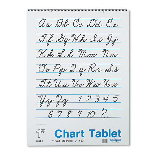 Chart Tablets, Presentation Format (1" Rule), 24 x 32, White, 25 Sheets-(PAC74610)