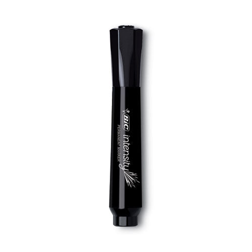 Intensity Chisel Tip Permanent Marker Value Pack, Broad Chisel Tip, Black, 36/Pack-(BICGPMM36BK)