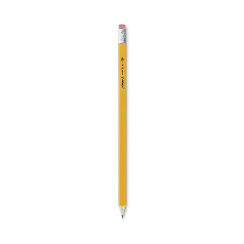#2 Pre-Sharpened Woodcase Pencil, HB (#2), Black Lead, Yellow Barrel, 24/Pack-(UNV55401)