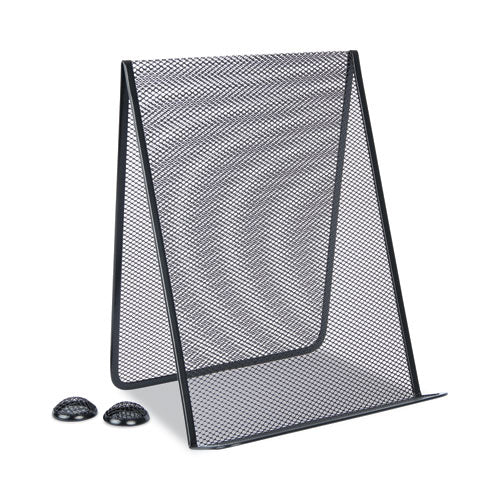 Metal Mesh Document Holder Free Standing, 35 Sheet Capacity, Metal, Black-(UNV20027)