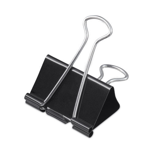 Binder Clip Zip-Seal Bag Value Pack, Large, Black/Silver, 36/Pack-(UNV10220VP)