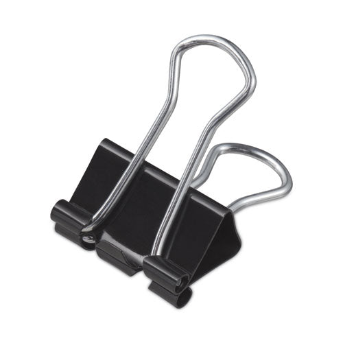 Binder Clips, Small, Black/Silver, 12/Box-(UNV10200)