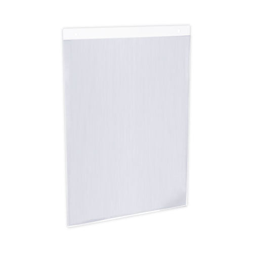 Wall Mount Sign Holder, 8.5 x 11, Vertical, Clear-(UNV76882)