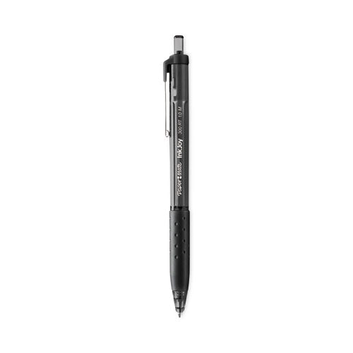 InkJoy 300 RT Ballpoint Pen, Refillable, Retractable, Medium 1 mm, Black Ink, Smoke Barrel, 36/Box-(PAP1951378)