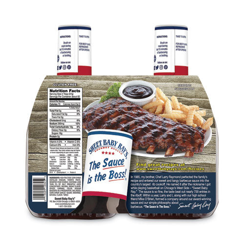 Barbecue Sauce, 40 oz Squeeze Bottle, 2/Pack, Ships in 1-3 Business Days-(GRR22000586)