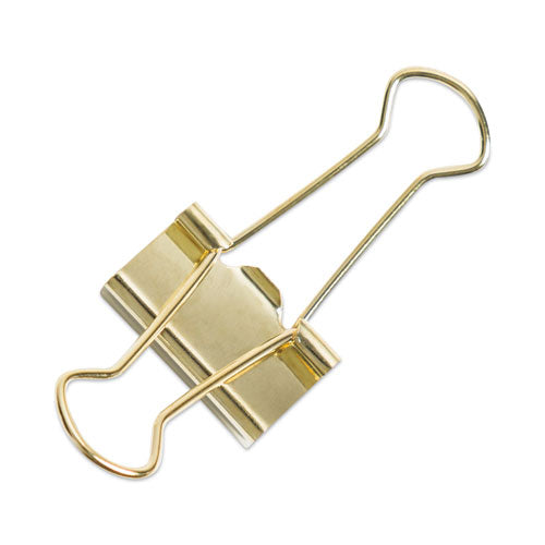Binder Clips, Small, Gold, 72/Pack-(UBR3595U0624)