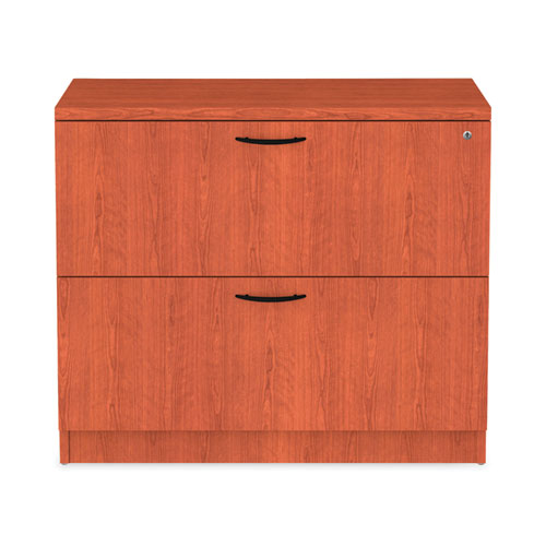 Alera Valencia Series Lateral File, 2 Legal/Letter-Size File Drawers, Medium Cherry, 34" x 22.75" x 29.5"-(ALEVA513622MC)