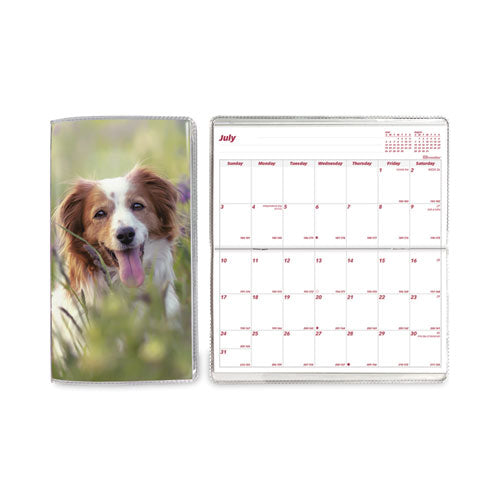 Monthly Pocket Planners, Dog Artwork, 6.5 x 3.5, Multicolor Cover, 18-Month (Jul to Dec): 2022 to 2023-(REDCA41202)