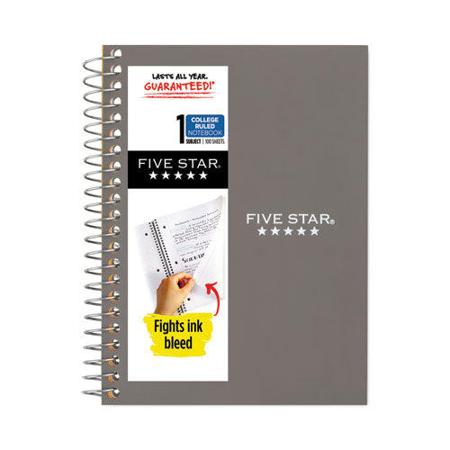 Wirebound Notebook with Two Pockets, 1-Subject, Medium/College Rule, Randomly Assorted Cover Color, (100) 7 x 4.38 Sheets-(MEA45484)