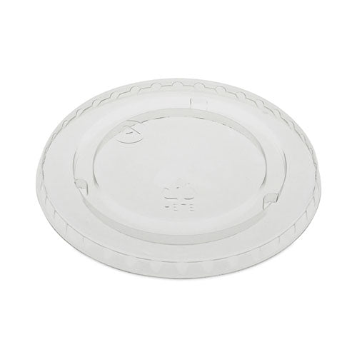 EarthChoice Strawless RPET Lid, Flat Lid, Fits 9 oz to 20 oz "A" Cups, Clear 1,020/Carton-(PCTYLP20CNH)
