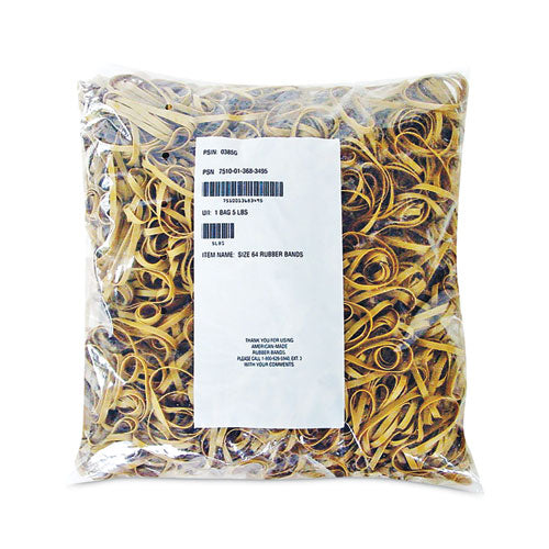 Multi-Purpose Rubber Band, Size 64, Crepe, 2,125 Count-(ALL2464306)