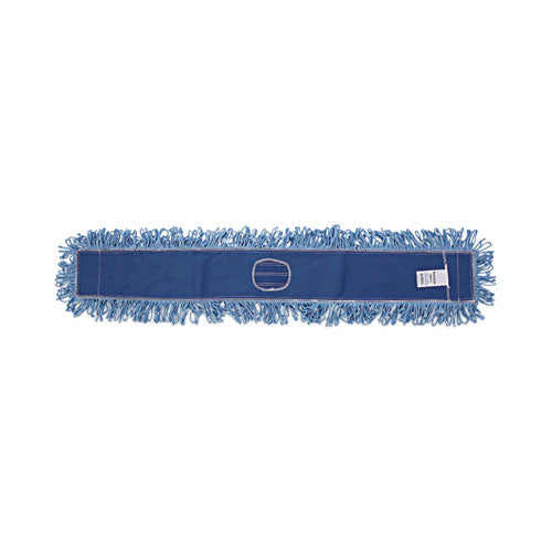 Dust Mop Head, Cotton/Synthetic Blend, 48" x 5", Blue-(BWK1148)