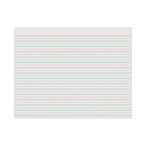 Alternate Dotted Newsprint Paper, 1/2" Two-Sided Long Rule, 8.5 x 11, 500/Pack-(PAC2623)