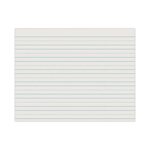 Skip-A-Line Ruled Newsprint Paper, 3/4" Two-Sided Long Rule, 8.5 x 11, 500/Pack-(PAC2635)