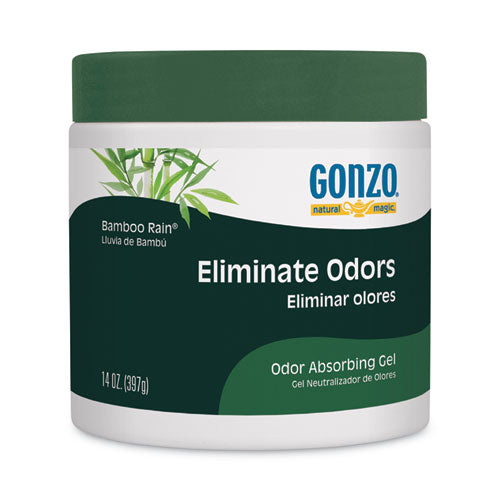 Odor Absorbing Gel, Bamboo Rain, 14 oz Jar, 12/Carton-(WMN4121D)