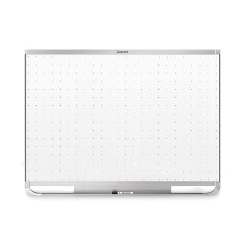 Prestige 2 Magnetic Total Erase Whiteboard, 48 x 36, White Surface, Graphite Fiberboard/Plastic Frame-(QRTTEM544G)