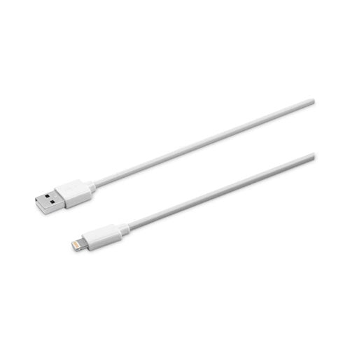 Lightning to USB Cable, 4 ft, White-(VOXJAH754V)