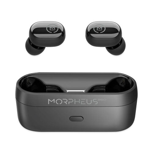 Spire True Wireless Earbuds Bluetooth In-Ear Headphones with Microphone, Pure Black-(MHSTW1500B)