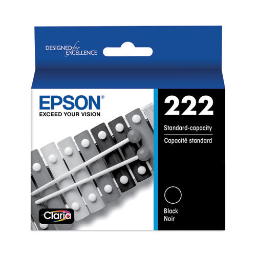 T222120S (T222) Claria Ink, 165 Page-Yield, Black-(EPST222120S)