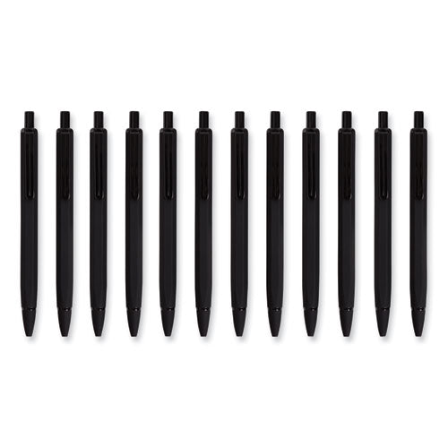 Cambria Soft Touch Mechanical Pencil, 0.7 mm, HB (#2), Black Lead, Black Barrel, 12/Pack-(UBR5008U0124)