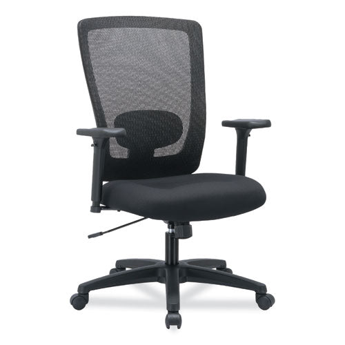 Alera Envy Series Mesh High-Back Swivel/Tilt Chair, Supports Up to 250 lb, 16.88" to 21.5" Seat Height, Black-(ALENV41B14)