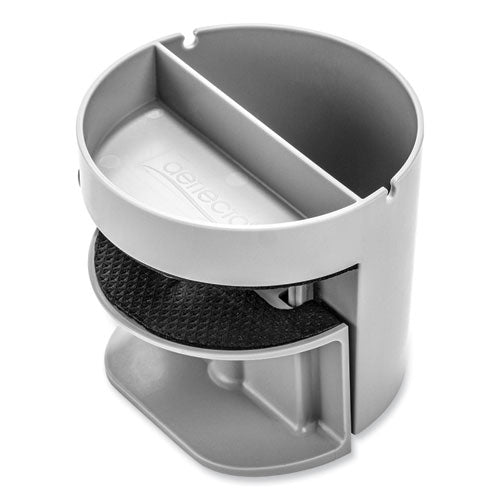 Standing Desk Small Desk Organizer, Two Sections, 3.85 x 3.85 x 3.54, Gray-(DEF400001)
