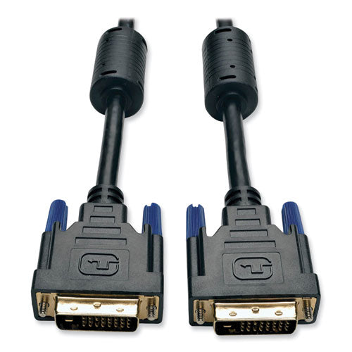 DVI Dual Link Cable, Digital TMDS Monitor Cable, 6 ft, Black-(TRPP560006)