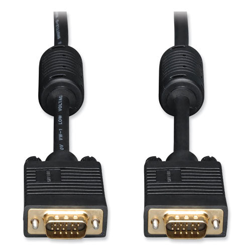VGA Coaxial High-Resolution Monitor Cable with RGB Coaxial, 50 ft, Black-(TRPP502050)
