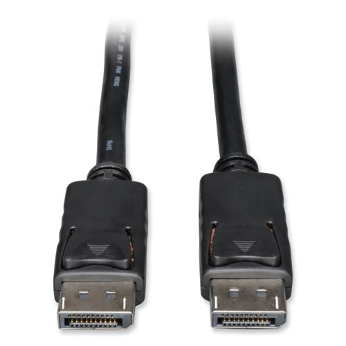 DisplayPort Cable with Latches, 3 ft, Black-(TRPP580003)