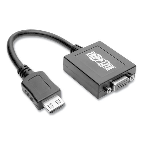 HDMI to VGA with Audio Converter Cable, 6", Black-(TRPP13106N)