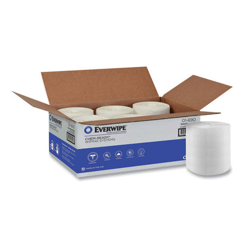 Chem-Ready Dry Wipes, 10 x 12, 90/Box, 6 Boxes/Carton-(TRK192808)