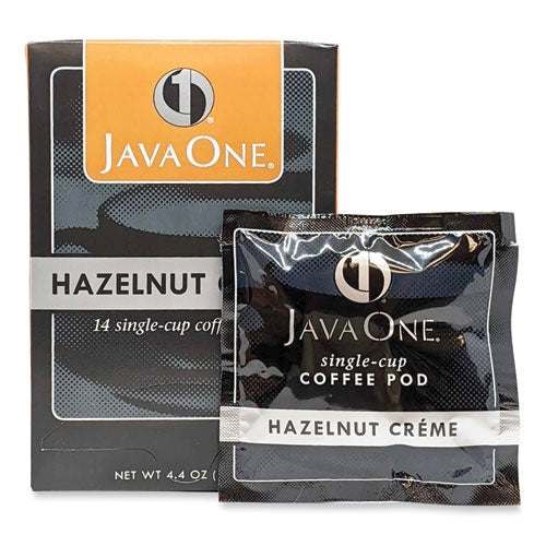 Coffee Pods, Hazelnut Creme, Single Cup, 14/Box-(JAV70500)