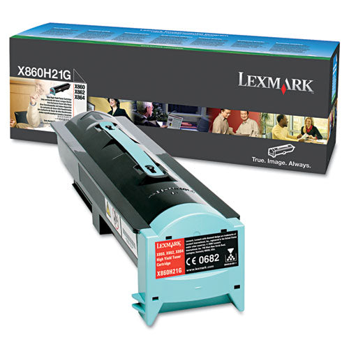 X860H21G High-Yield Toner, 35,000 Page Yield, Black-(LEXX860H21G)