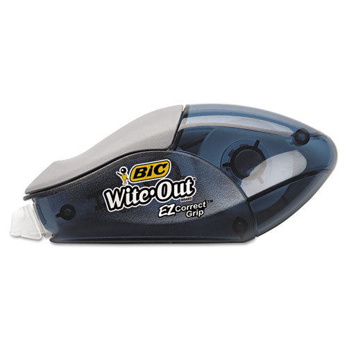 Wite-Out EZ Correct Grip Correction Tape, NonRefill, Smoke Applicator, 0.17" x 402", 2/Pack-(BICWOECGP21)