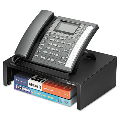 Designer Suites Telephone Stand, 13 x 9.13 x 4.38, Black Pearl-(FEL8038601)