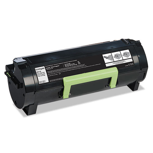 60F1X00 Ultra High-Yield Toner, 20,000 Page-Yield, Black-(LEX60F1X00)