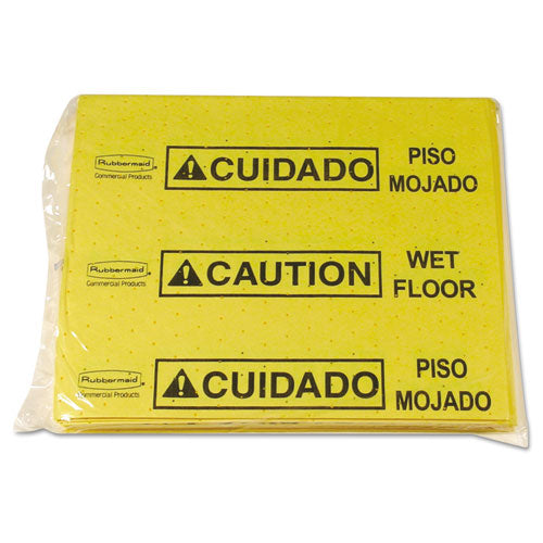 Over-The-Spill Pad Tablet, 12 oz, 14 x 16.5, 25/Pack-(RCP4253YEL)