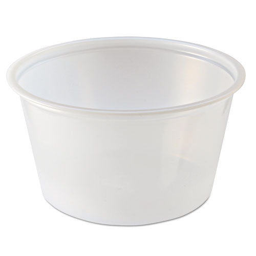 Portion Cups, 4 oz, Clear, 125/Sleeve, 20 Sleeves/Carton-(FABPC400)