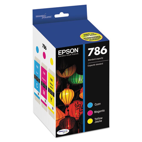 T786520-S (786) DURABrite Ultra Ink, Cyan/Magenta/Yellow-(EPST786520S)