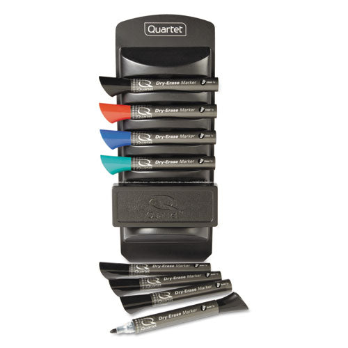 Marker Caddy Kit, Broad Chisel Tip, Assorted Colors, 8/Set-(QRT558)