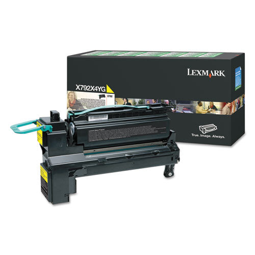 X792X4YG Return Program Extra High-Yield Toner, 20,000 Page-Yield, Yellow-(LEXX792X4YG)