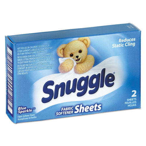 Vend-Design Fabric Softener Sheets, Blue Sparkle, 2 Sheets/Box, 100 Boxes/Carton-(VEN2979929)